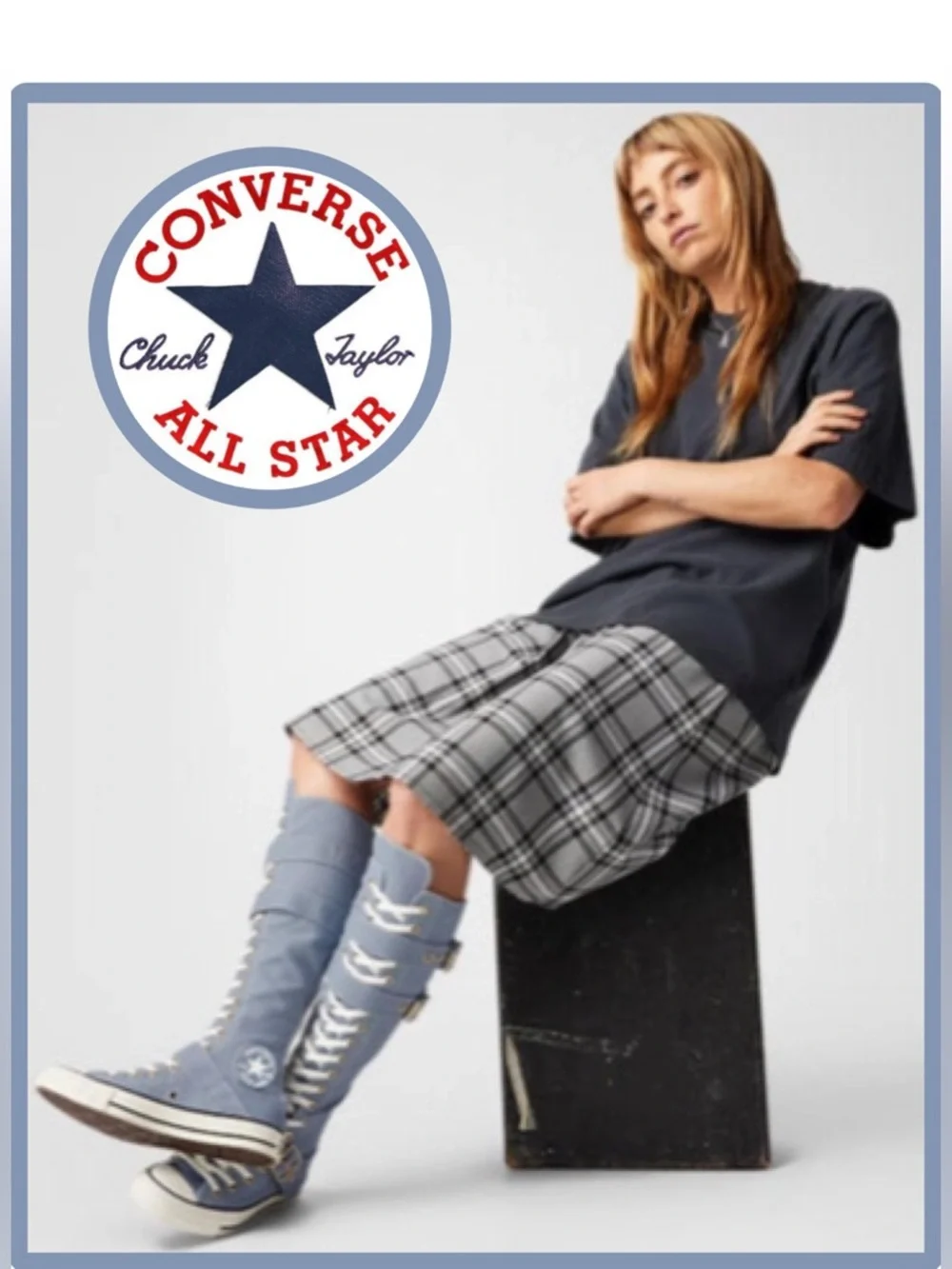 🆕 Converse Chuck Taylor XXHi Buckle Hi Top Shoes Women 7.5 Men 5.5
Blue|White - Picture 1 of 17